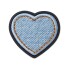 Jibbitz Denim Patch Heart Multicolor