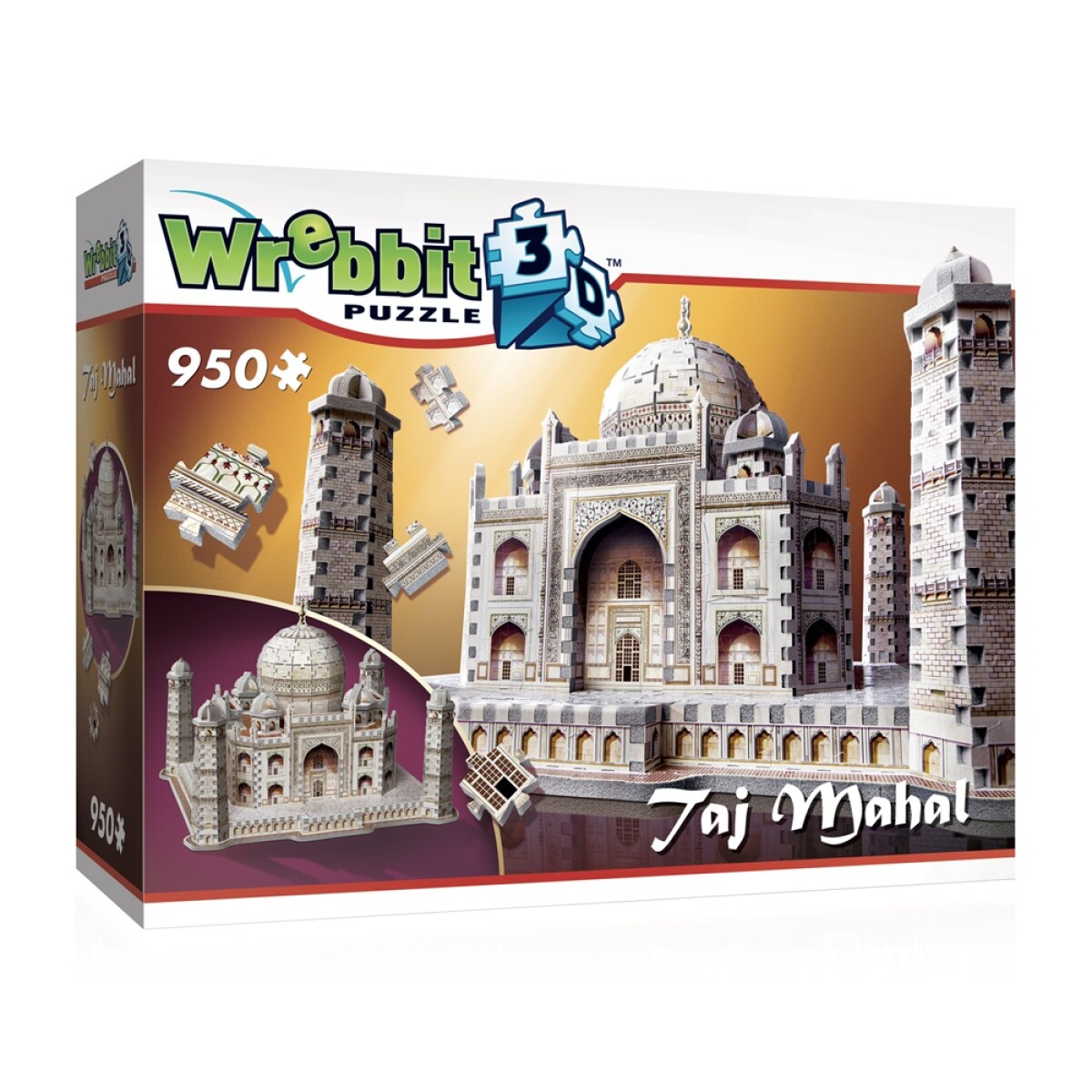 Puzzle 3D Maqueta del Taj Mahal en India 950 Piezas - Multicolor 
