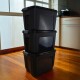 Set x3 Caja organizadora 65 lts NEGRO