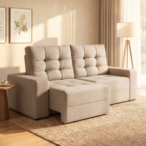 Sillón Cama Reclier Pequim 3 Cuerpos - Extensible Marrón