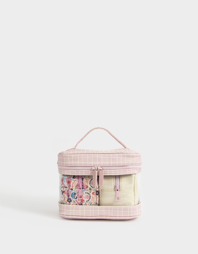Porta Cosméticos Set De Portacosméticos Estampados - Estampado Escoces