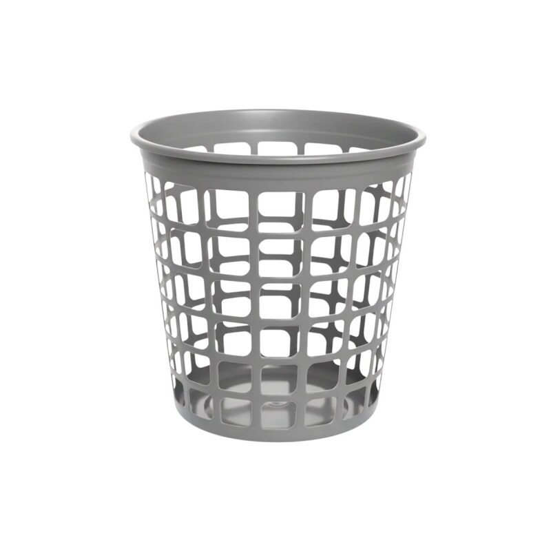 Cesto redondo calado 9 lts GRIS