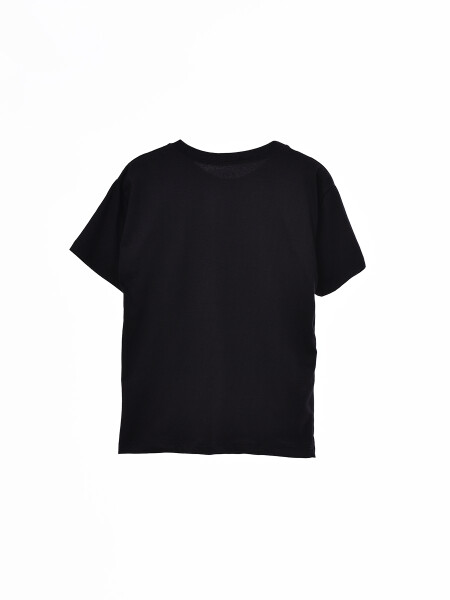 REMERA OVER ESTAMPA NEGRO