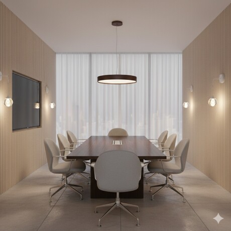 Luminaria Led circular marrón cepillado 35W dimerizable, 45cm Luminaria Led circular marrón cepillado 35W dimerizable, 45cm