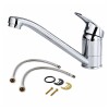 Grifería de cocina Monocomando de mesada Valencia Gris Brillante Grifería De Cocina Monocomando De Mesada Valencia Gris Brillante