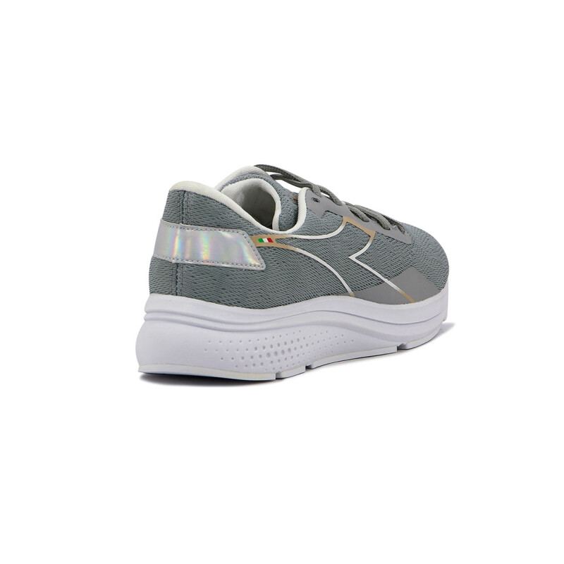 Diadora Champion Running Mujer Active PASSO 2 W Plata-Blanco