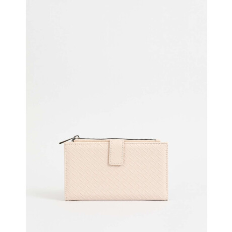 Billetera Fichero Con Snap Rosa Viejo