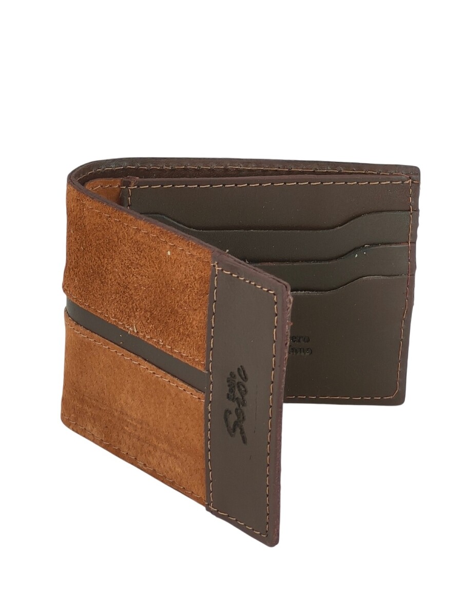 Billetera de cuero al corte - Oxido 