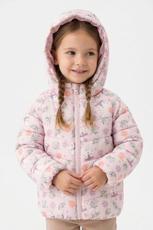 Campera puffer básica ROSA
