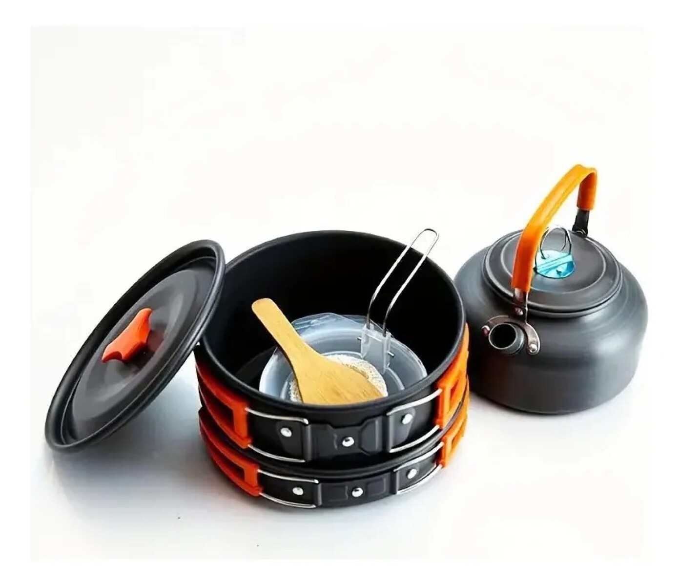 Set de Ollas de Camping 11 Piezas para 3 Personas 