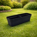 MACETA JARDINERA RECTANGULAR FLORATTA N50 11 LITROS NEGRO NEGRO