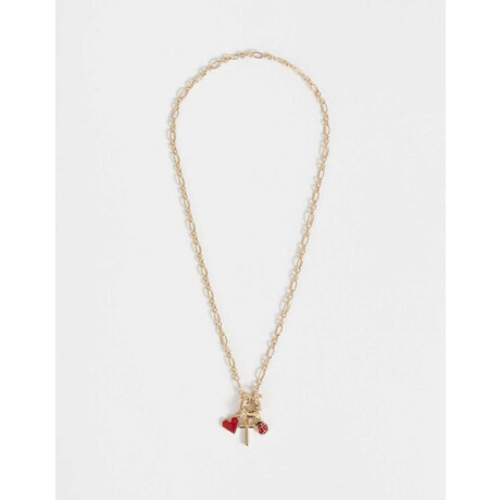 Collar Corto De Inicial ''n'' Dorado