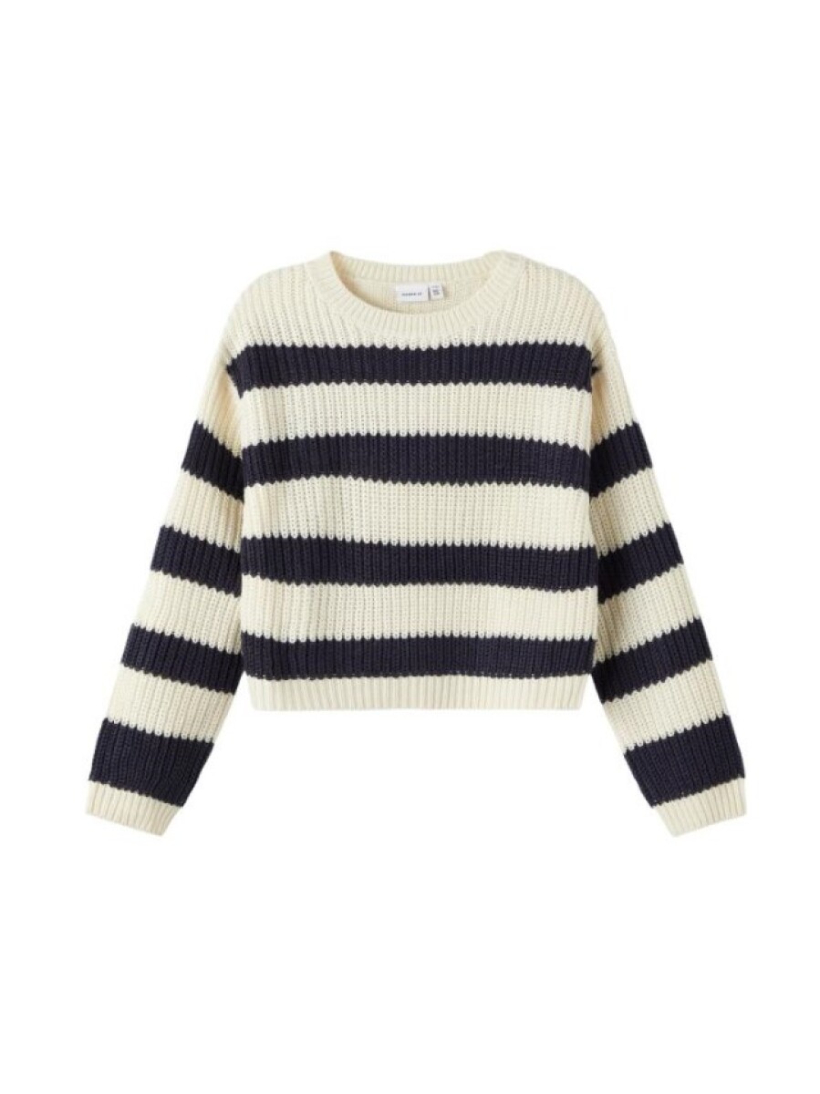 Sweater A Rayas - Buttercream 