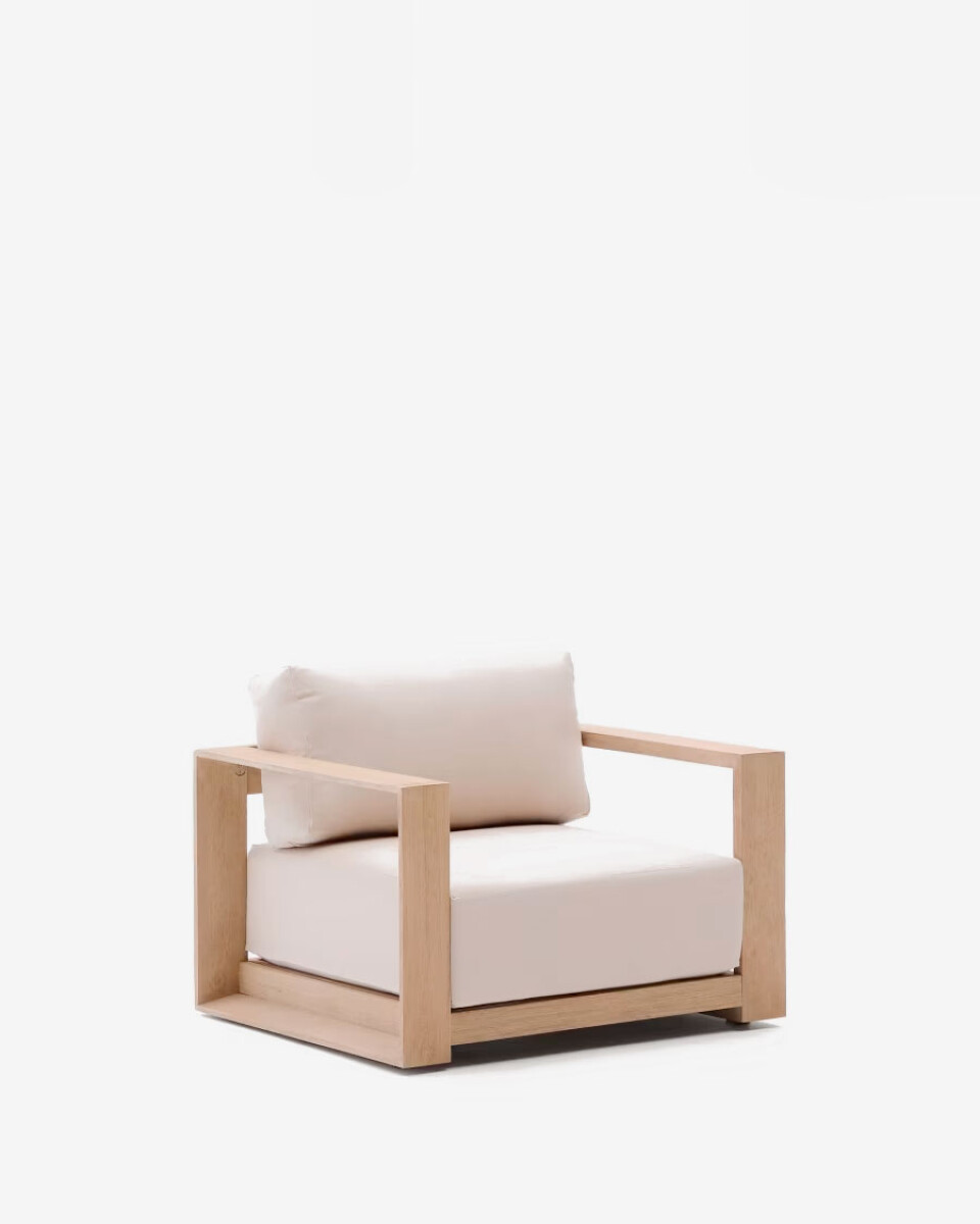 Butaca Ambra de madera maciza de acacia con acabado claro FSC 100% 