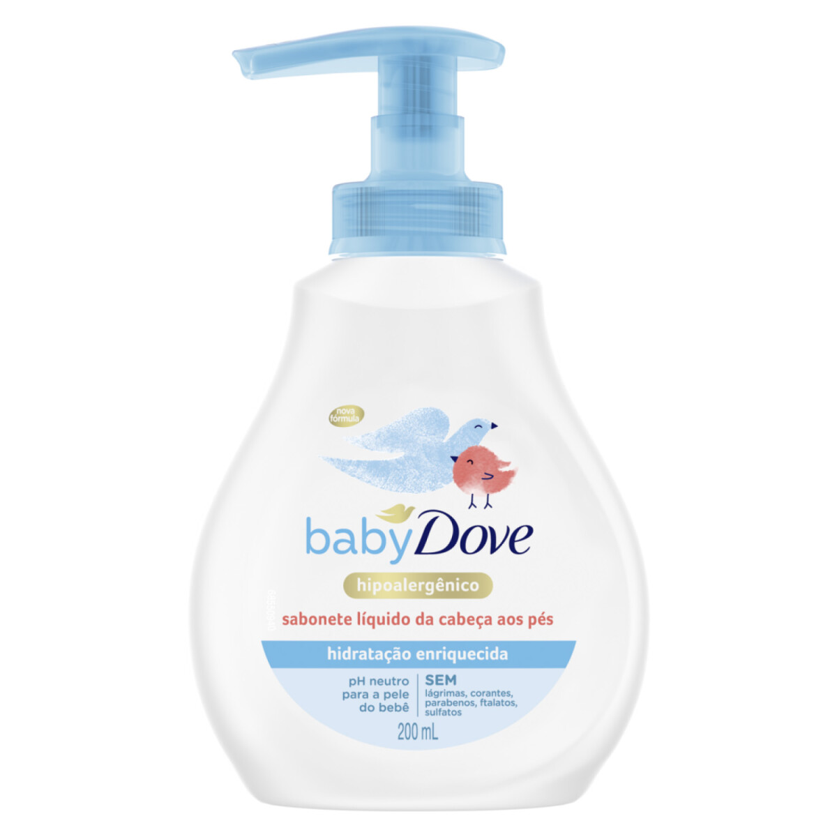 Jabón Líquido Baby Dove Hidratación Enriquecida 200ml 