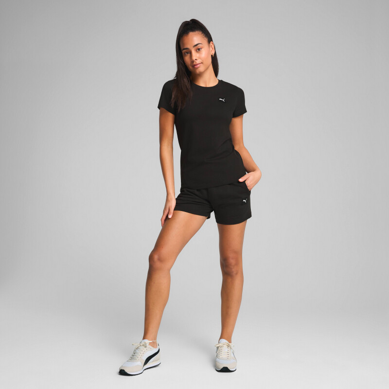 Remera Essentials Elevated de Mujer Negro