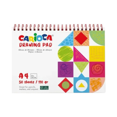 Block dibujo Carioca A4 50 hojas Block dibujo Carioca A4 50 hojas
