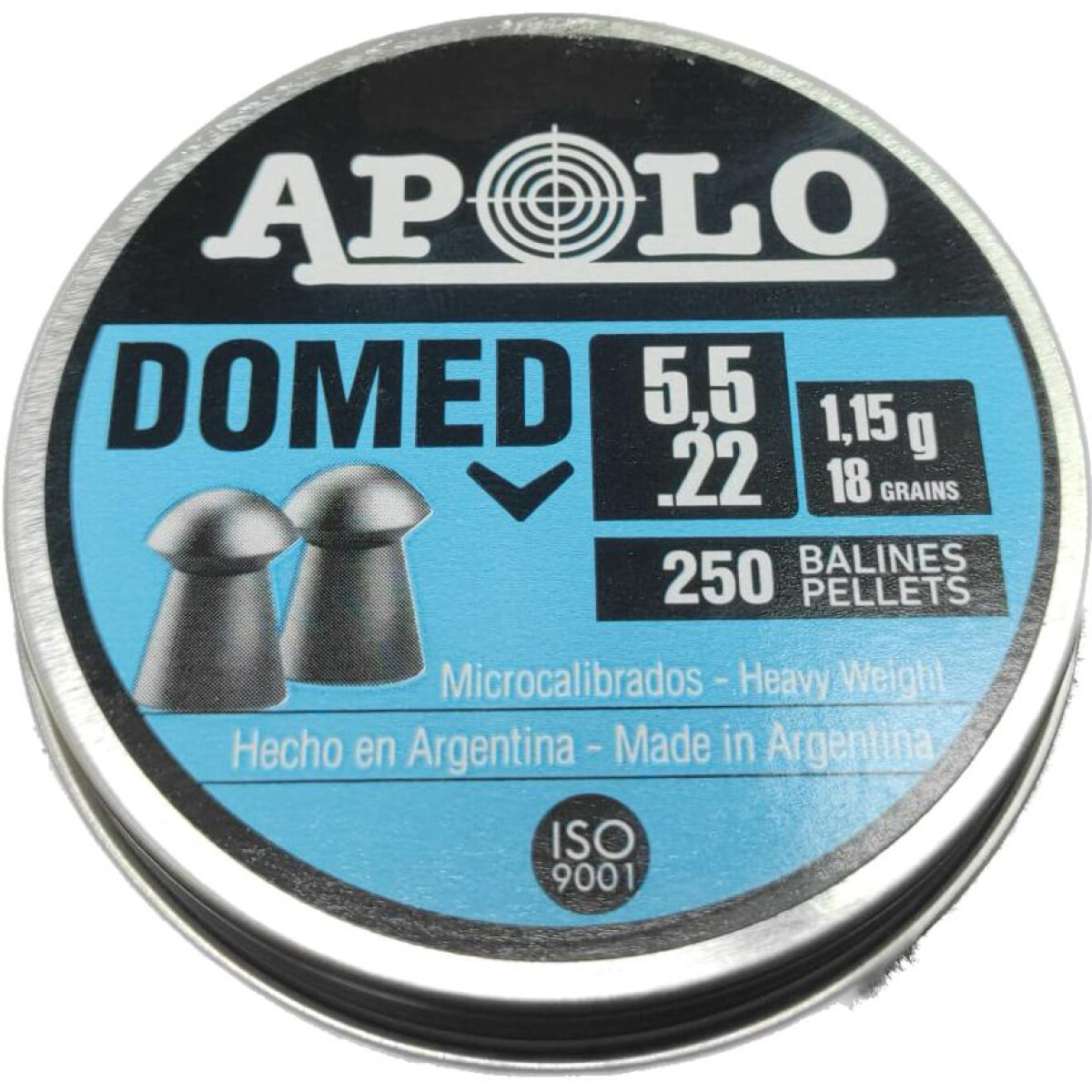 Chumbo Apolo 5.5 X 250 1.15/18 Domed 