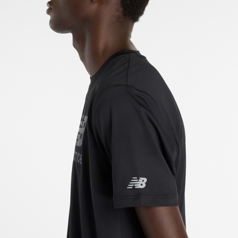 Remera New Balance de Hombre - Performance - MT53070BK BLACK
