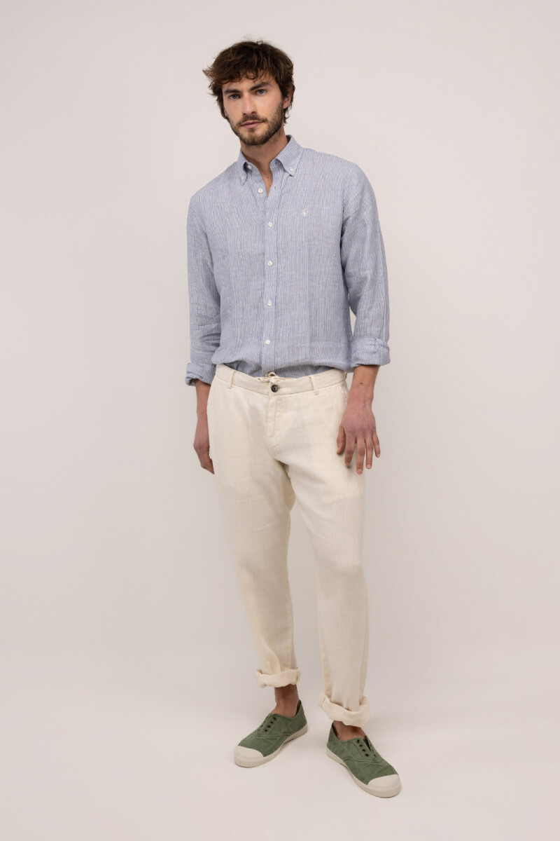 Pantalón Lino Crudo