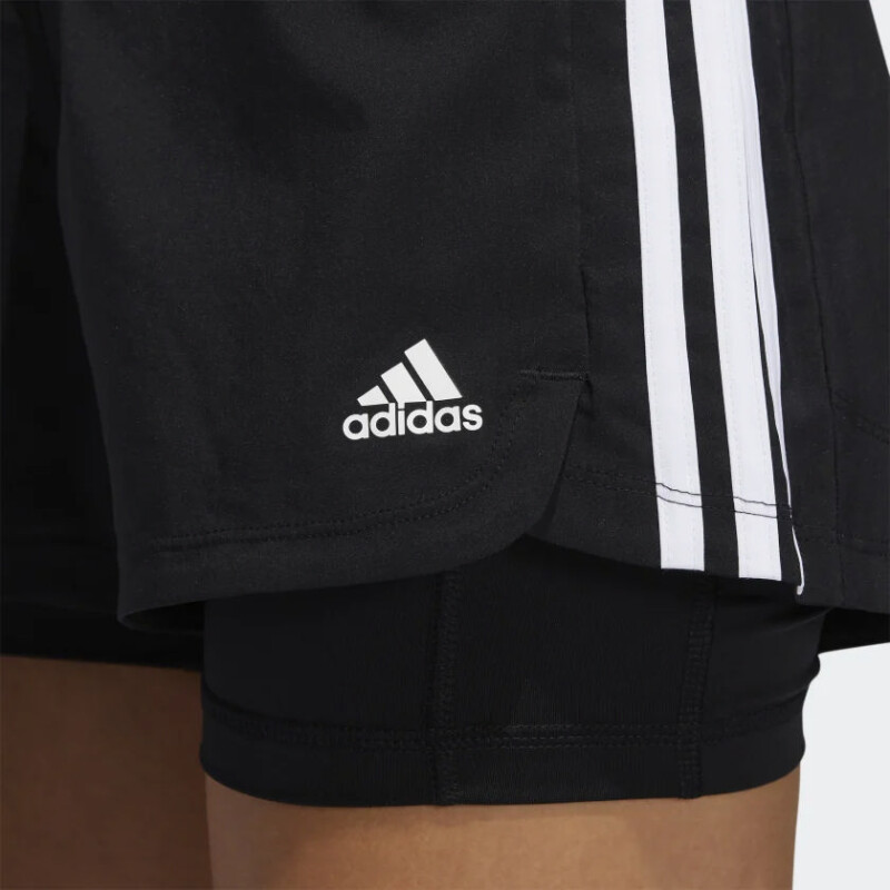 Short Adidas Pacer 3 Stripes 2 In 1 Short Adidas Pacer 3 Stripes 2 In 1