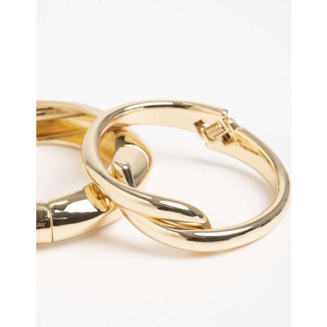 Set De Brazaletes Dorado