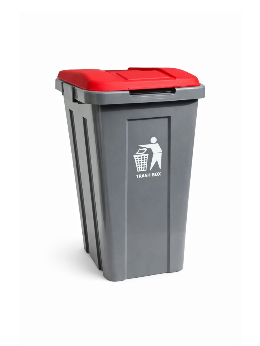 CONTENEDOR PARA RESIDUOS 50L gris
