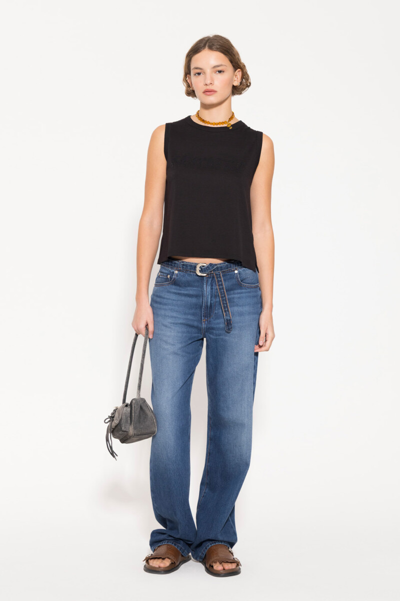 MUSCULOSA FANTASTI Negro