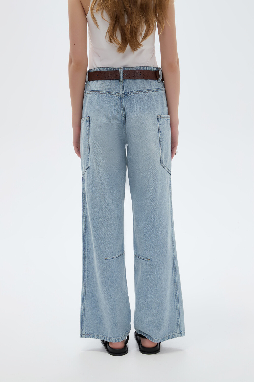 Pantalon Avilor Celeste Grisaceo