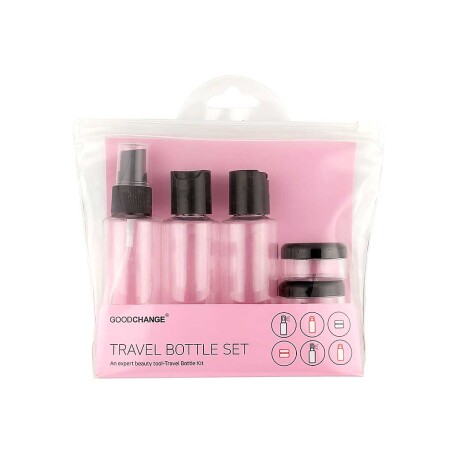 KIT RECIPIENTES DE VIAJE NEGRO (5uds) - TRAVEL BOTTLE SET KIT RECIPIENTES DE VIAJE NEGRO (5uds) - TRAVEL BOTTLE SET