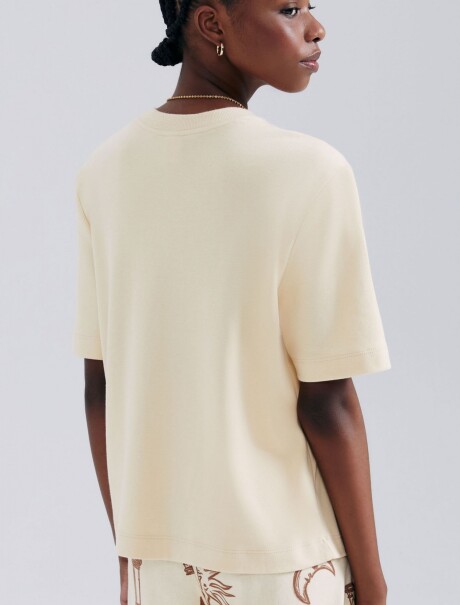 CAMISETA BÁSICA MANGA CORTA AMARILLO