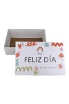 Caja Rectangular Impresa 20x30x9 cm - MUY FELIZ DIA Caja Rectangular Impresa 20x30x9 cm - MUY FELIZ DIA