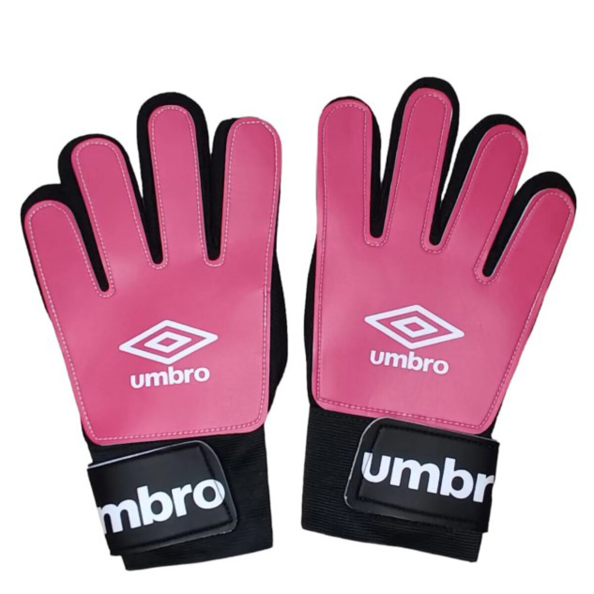 Guantes Umbro Golero - Rosado Coral - Blanco - Negro 