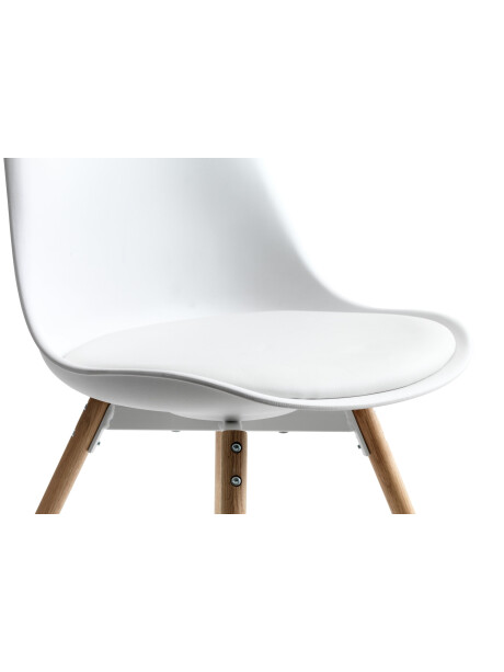 Silla de comedor KASTRUP blanco/roble Silla de comedor KASTRUP blanco/roble