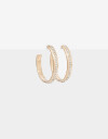 Aros Argollas Folk Aros Argollas Con Strass - Dorado Antique Gold