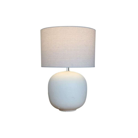 Lampara De Mesa Terracota D30X46Cm Blanco
