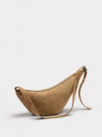 Bolso De Hombro Asimétrico Con Tachuelas taupe