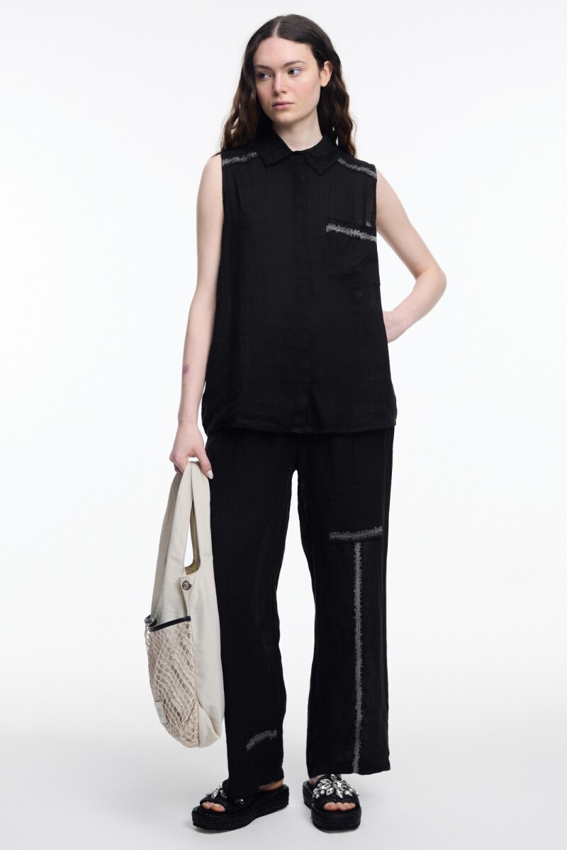 PANTALON BOLSILLO Negro
