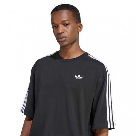 REMERA adidas 3 STRIPE TEE Black