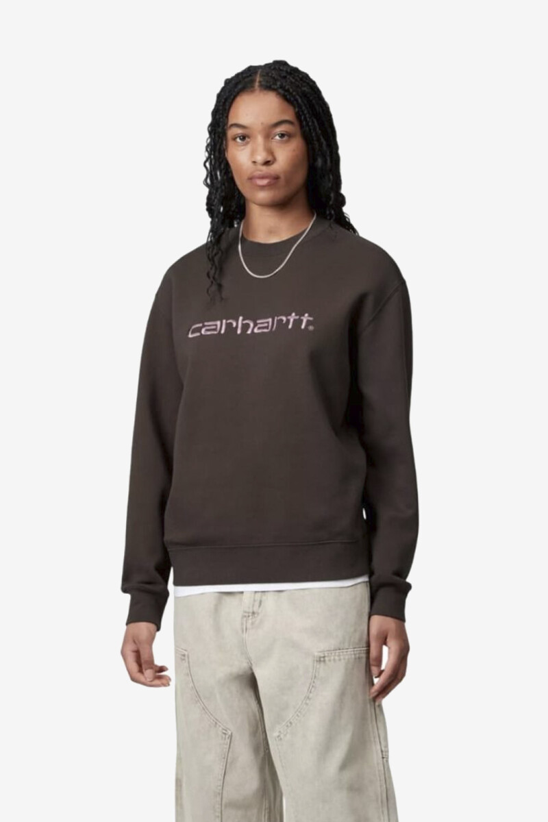 W' CARHARTT SWEAT Marron
