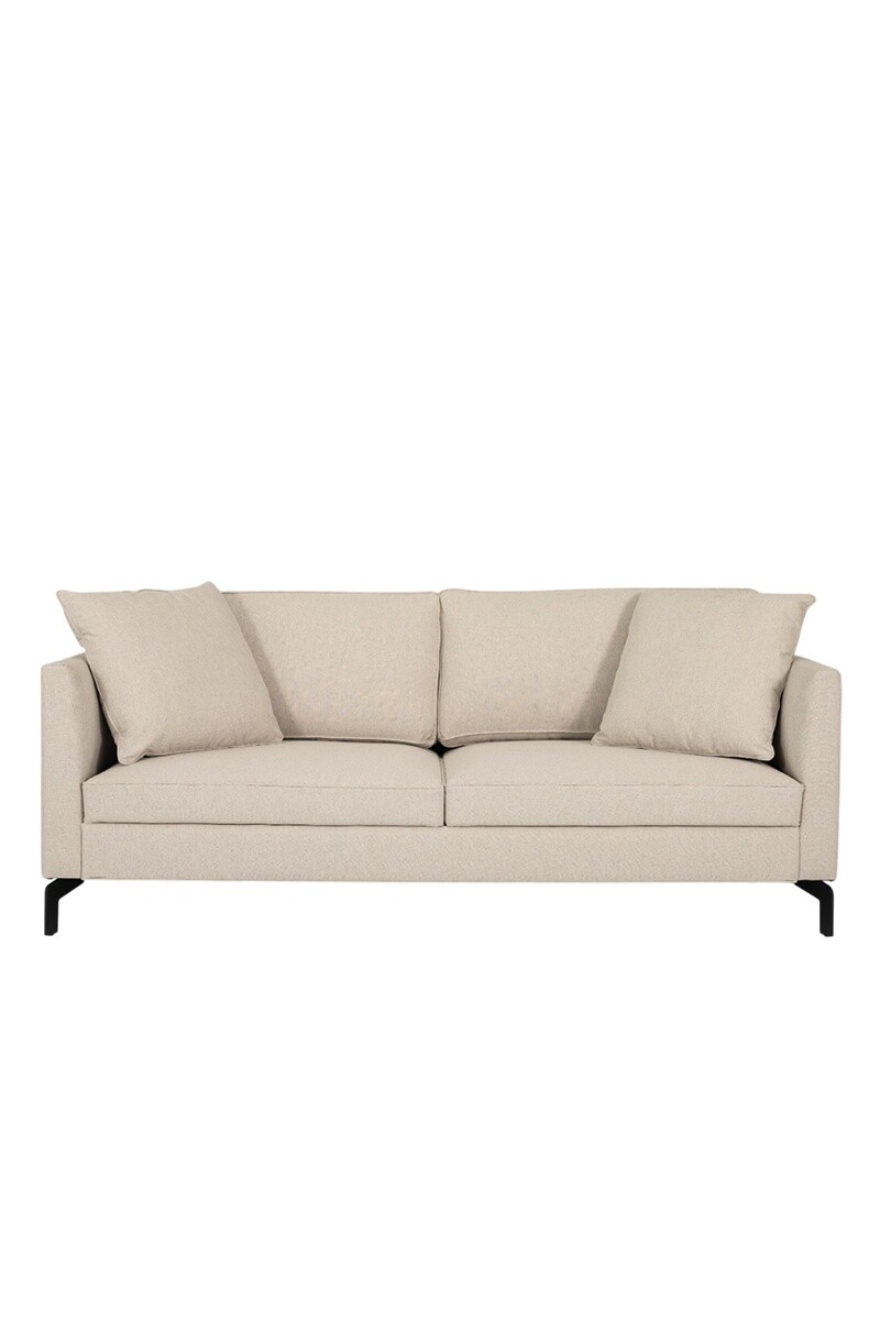 JOHNNY SOFA JOHNNY 180X90X92CM TELA GRIS CLARO
