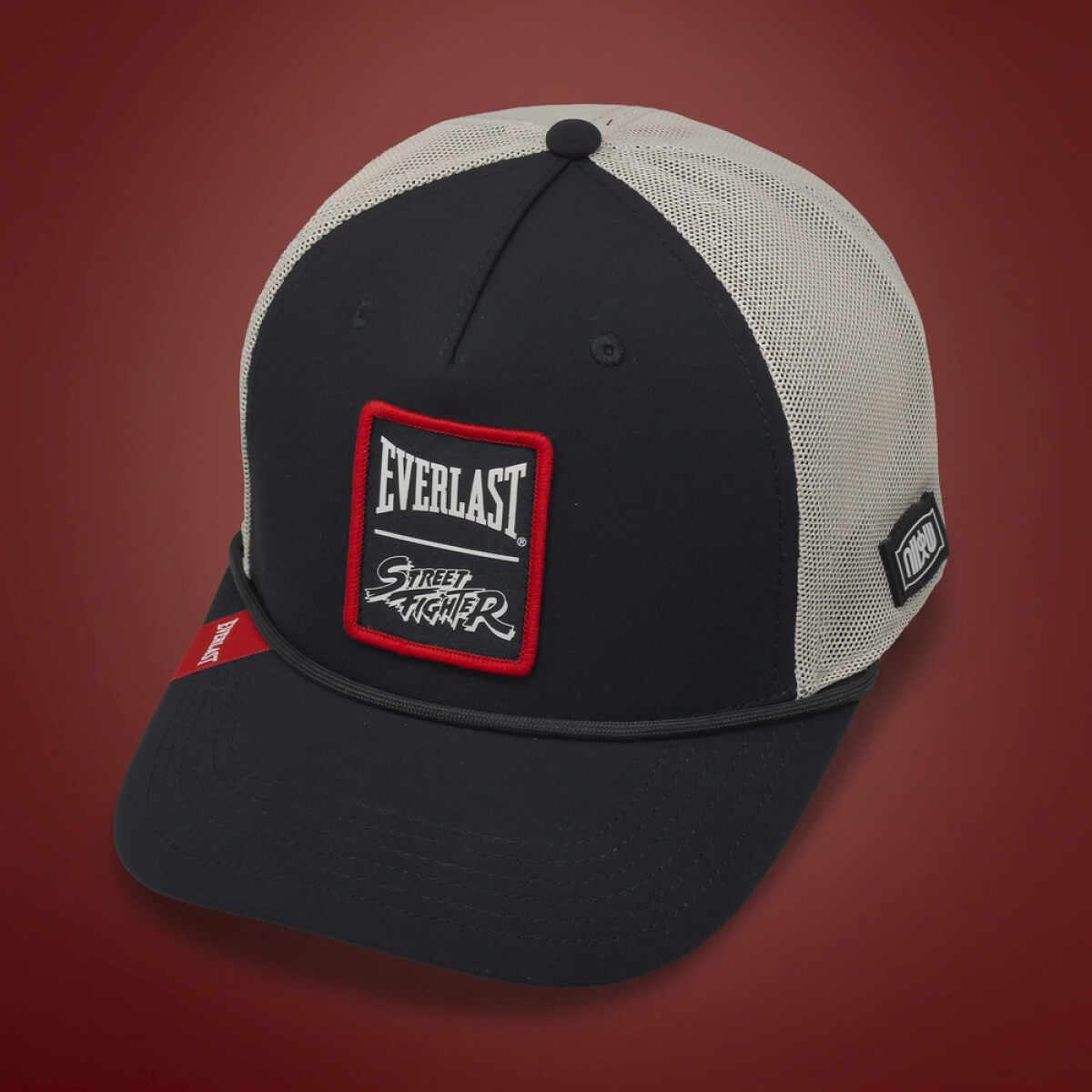 GORRA EVERLAST SF COLLAB RYU BK/WT - NEGRO/BLANCO 