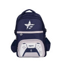 Mochila Footy Joystick 18" con Led Azul Marino - Gris