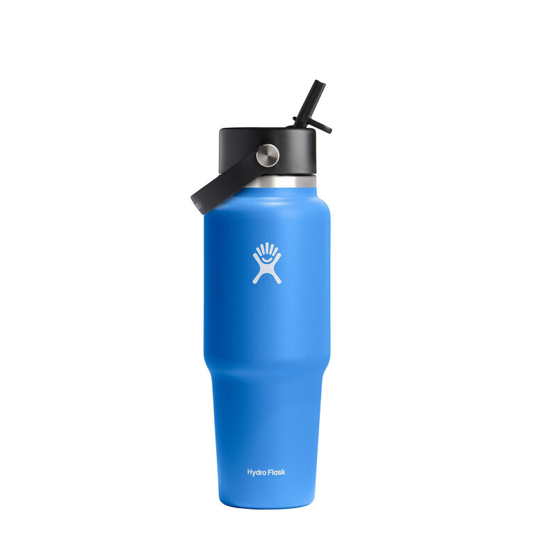 32 Oz Wide Flex Straw Travel Bottle Cascade