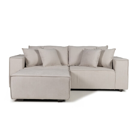 Sofá Modular Maia (3 módulos) - Tela Microfibra 12073 (Greige)