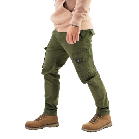 PANTALON CARGO 30-38 GREEN