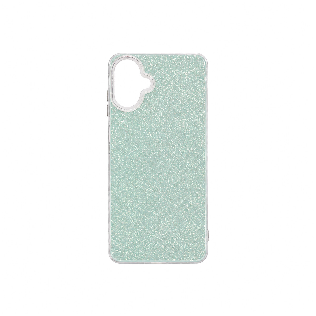 Protector para Samsung Galaxy A07 con brillos color verde 