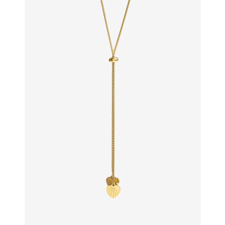 Collar De Acero Dorado Con Dije Dorado