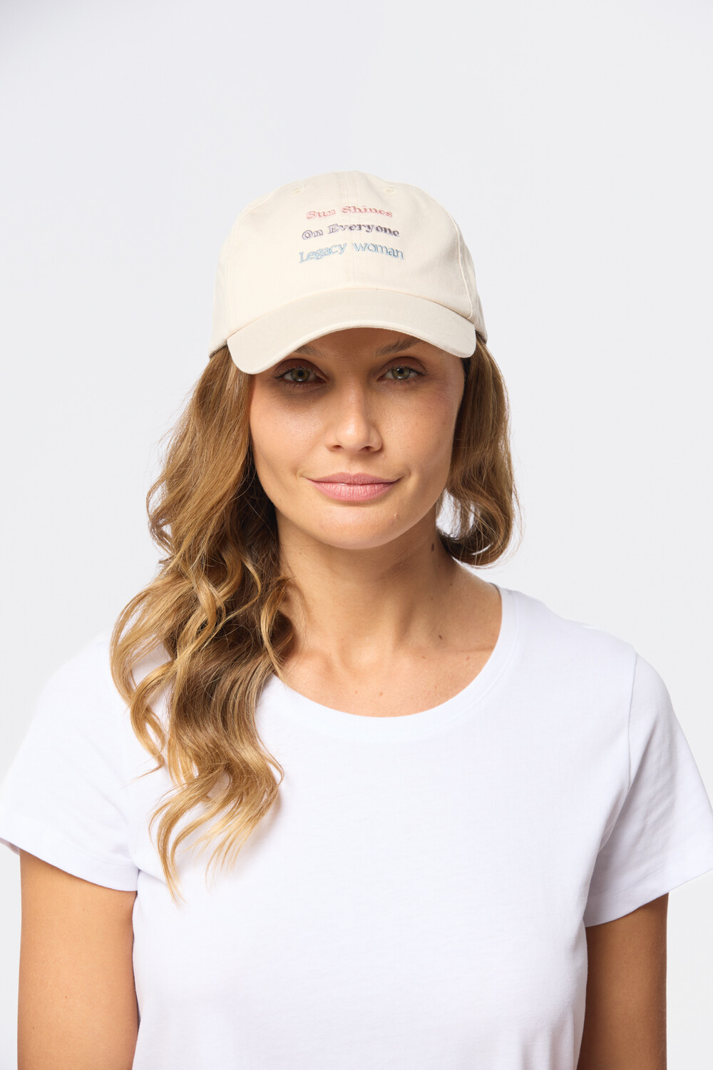 GORRO CON VISERA DE LONA Beige