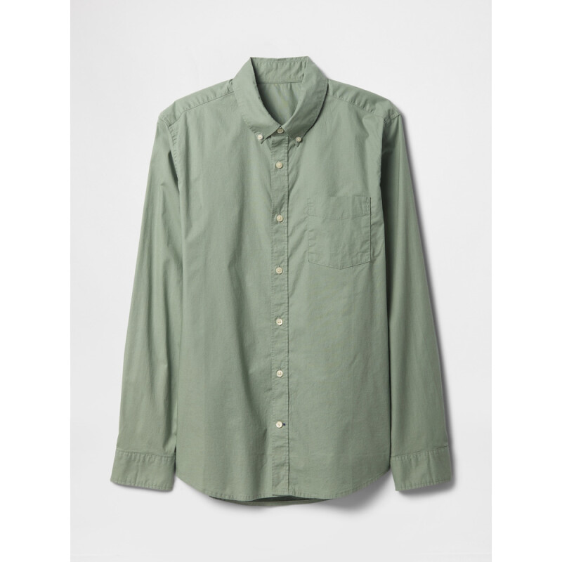 V-LS STANDARD STRETCH POPLIN GASOLINE GREEN